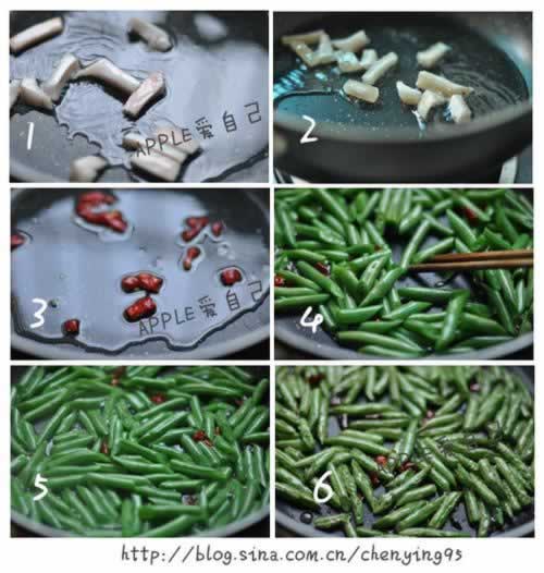 干煸梅干菜四季豆的做法