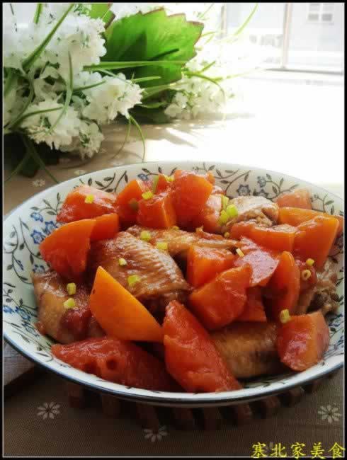 木瓜鸡翅的做法