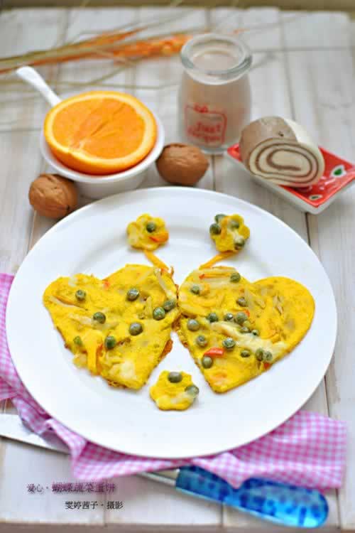 爱心蔬菜蛋饼的做法