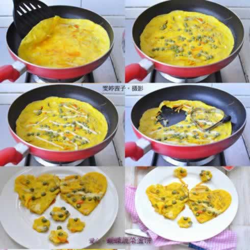 爱心蔬菜蛋饼的做法