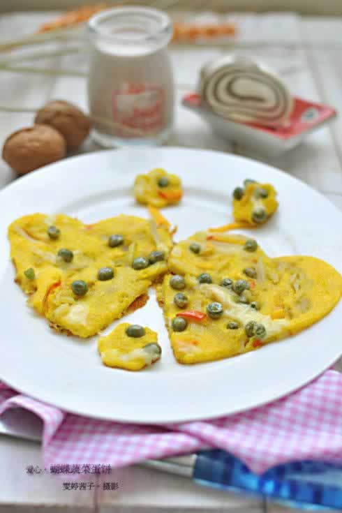 爱心蔬菜蛋饼的做法