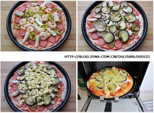 茄子海鲜披萨的做法