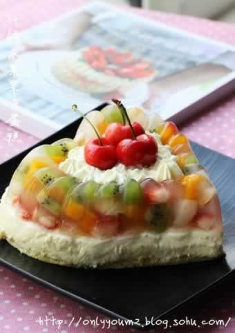 什锦水果果冻蛋糕的做法