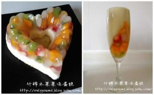什锦水果果冻蛋糕的做法
