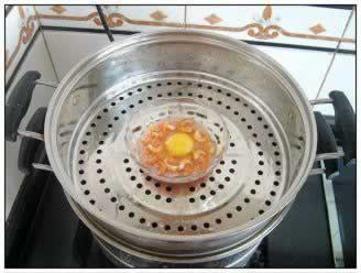 海米肉末蒸蛋的做法