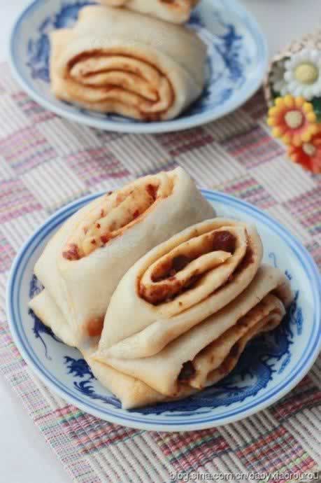 豆渣拌饭酱花卷的做法
