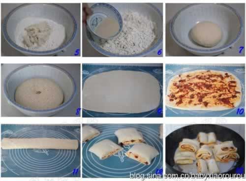 豆渣拌饭酱花卷的做法