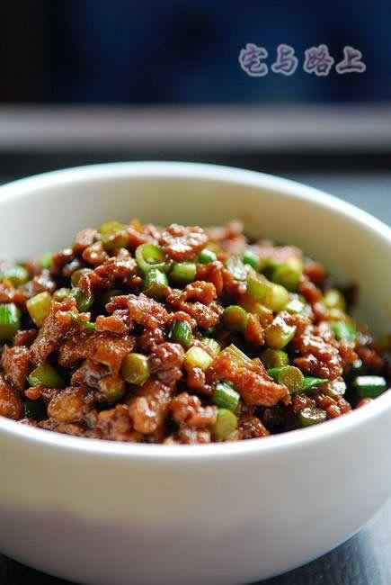 蒜苔肉酱的做法 蒜苔肉酱的做法