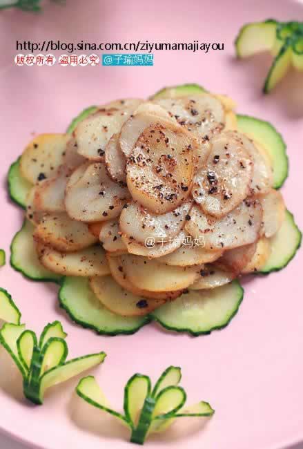 黑胡椒黄油煎杏鲍菇的做法,怎么做,如何做,图解详细步骤的做法