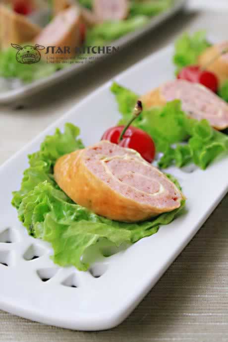 蜜汁烟熏豆皮卷的做法,怎么做,如何做,图解详细步骤的做法