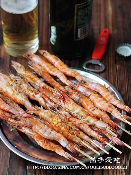 烧烤串串虾的做法,怎么做,如何做,图解详细步骤的做法