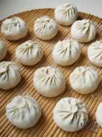 槐花包子的做法