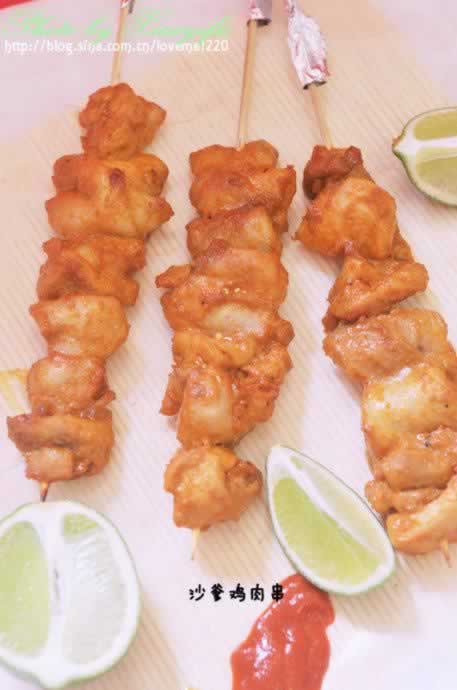 沙爹鸡肉串的做法