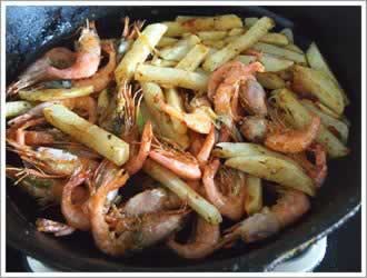 干锅北极虾的做法