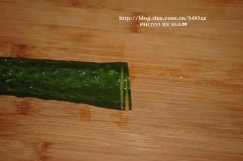 漂亮的黄瓜围片怎么切?的做法