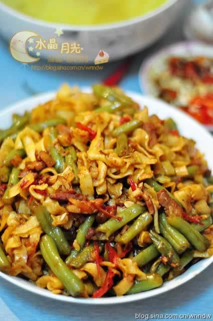 私房扁豆焖面的做法