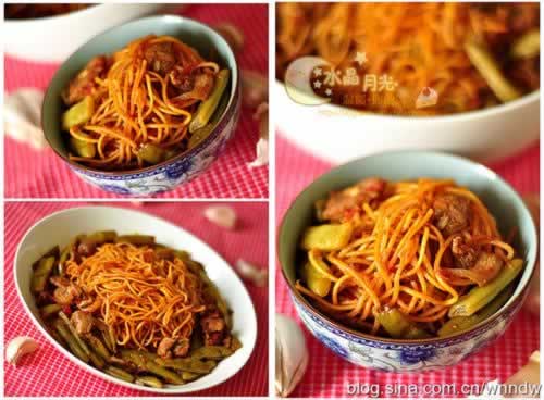 私房扁豆焖面的做法