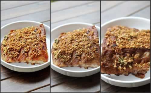 蒜香酱汁烤排骨的做法