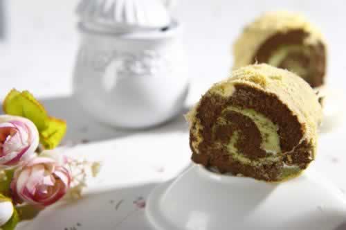 可可抹茶蛋糕的做法