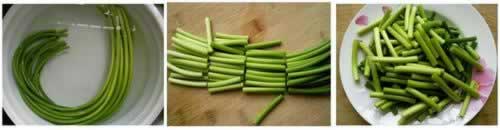 蒜苔炒肉丝的做法