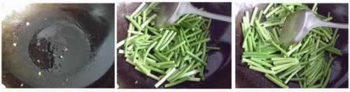 蒜苔炒肉丝的做法