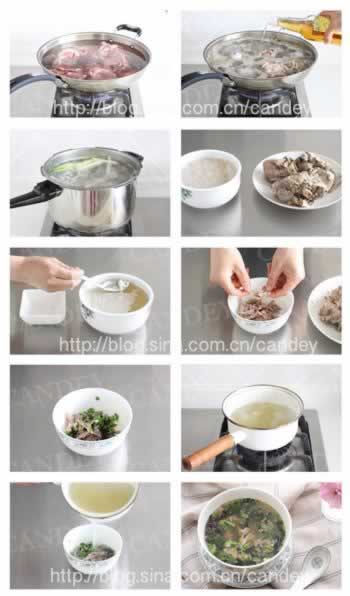 拆骨肉酸辣汤的做法