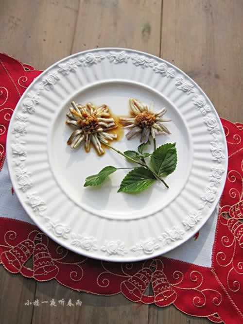 香辣菊花茄子的做法