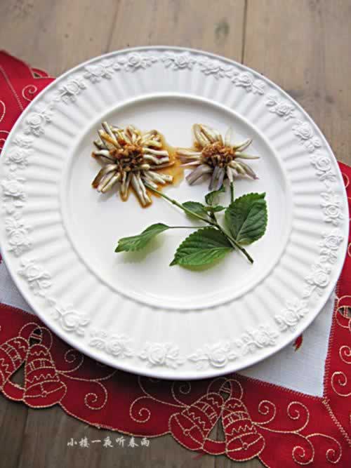 香辣菊花茄子的做法