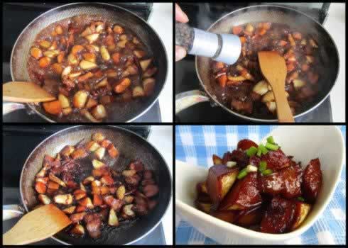 茭白烧肉的做法