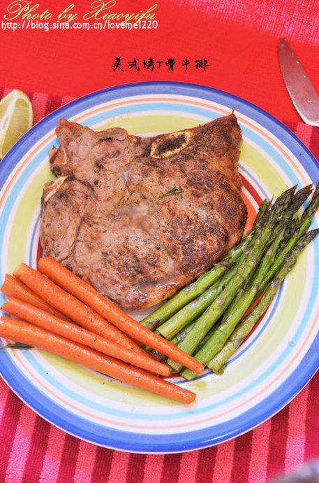 美式烤T骨牛排的做法