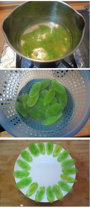 莴笋胡椒北极虾的做法