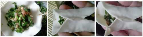 韭菜鲜肉蒸饺的做法