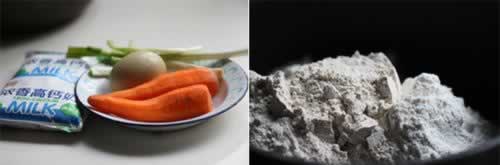 香葱胡萝卜花卷的做法