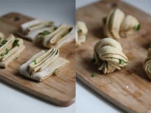 香葱胡萝卜花卷的做法