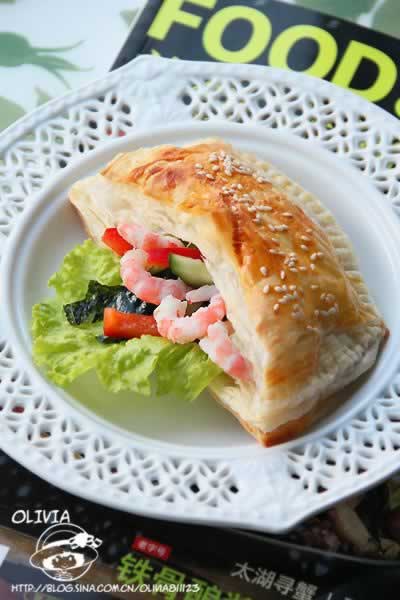 鲜蔬北极虾口袋饼的做法