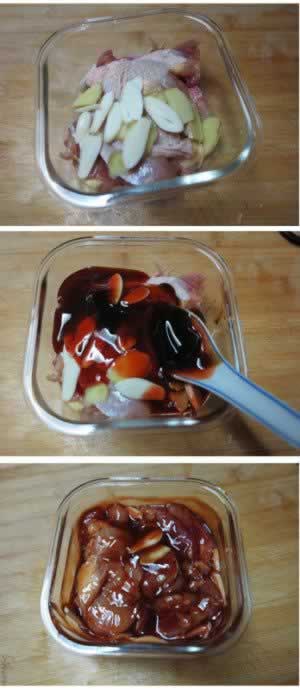 香煎叉烧酱鸡腿的做法