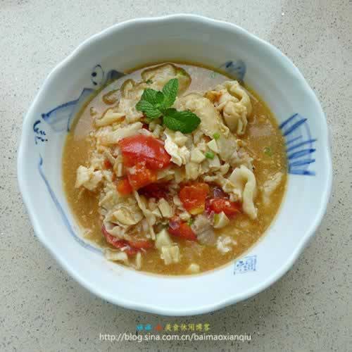 番茄鱼汤泡饭的做法