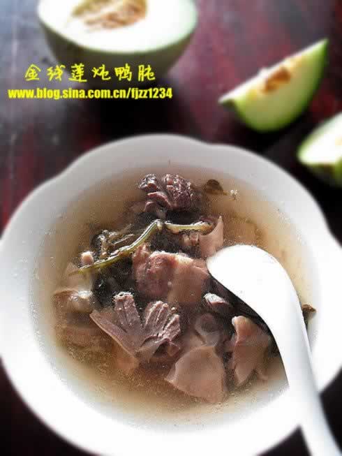 金线莲炖鸭肫的做法