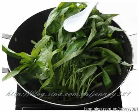 椒丝腐乳通菜的做法