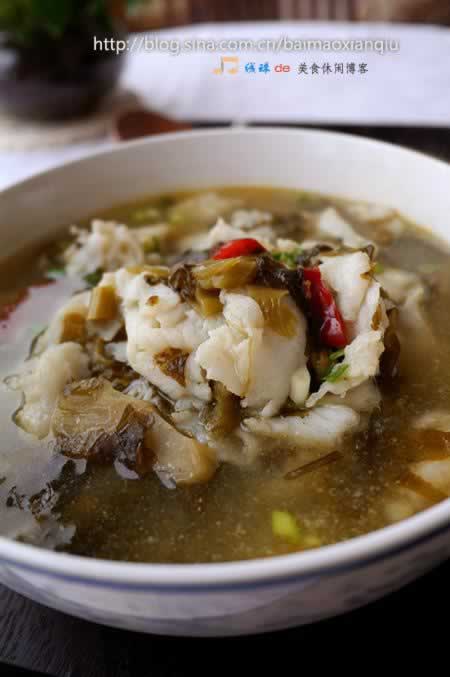 酸菜鱼片的做法