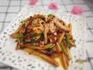 茶树菇核桃小炒肉的做法,怎么做,如何做好吃,图解详细步骤的做法