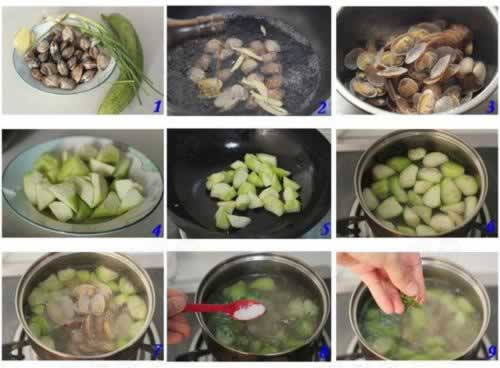 丝瓜花蛤汤的做法