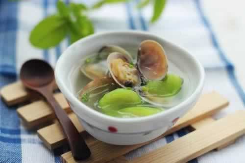 丝瓜花蛤汤的做法