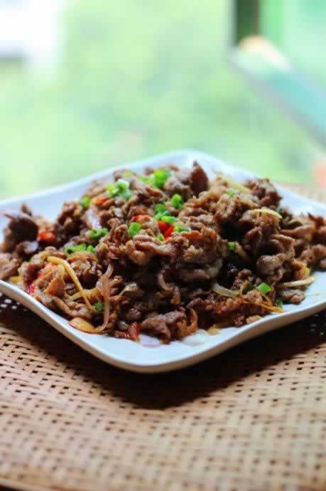 炒烤肉的做法