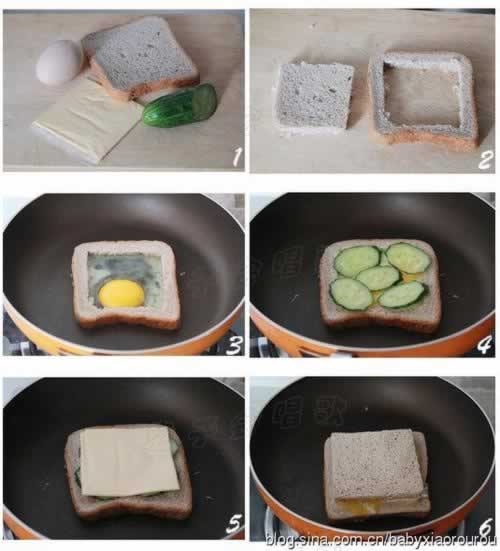 3分钟搞定简易版三明治的做法