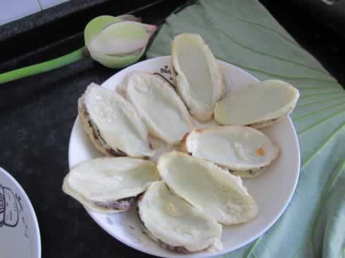 酥炸荷花的做法