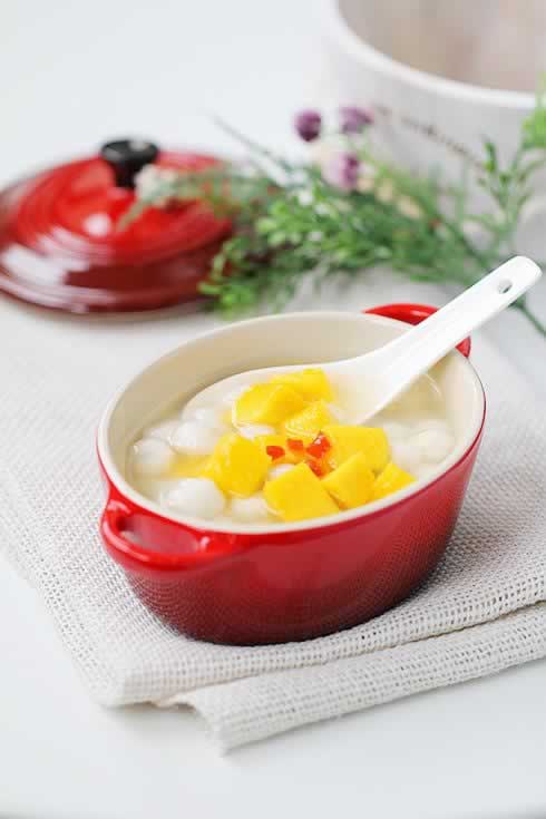 芒果小圆子的做法