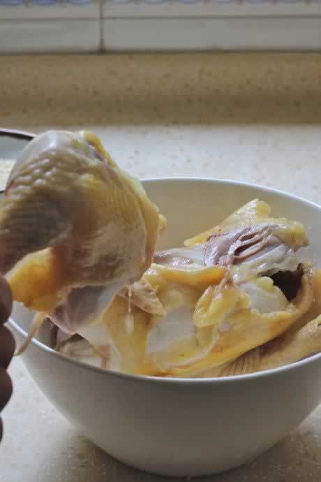 手撕版白切鸡的做法