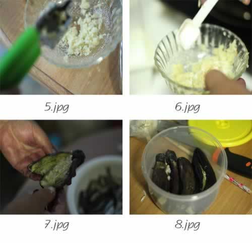蒜茄子的做法