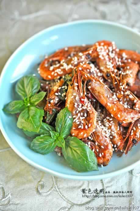 三杯北极虾的做法